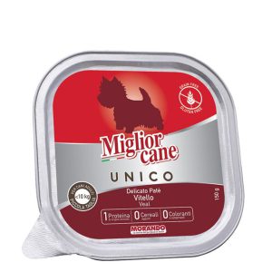 מור יוניקו לכלב - מונופרוטאין עגל 150 גרם בקופסה