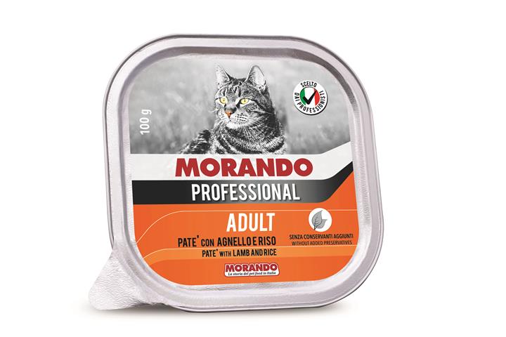 מור פרופשיונל פטה חתול בטעם כבש וצייד 100 גרם בקופסה