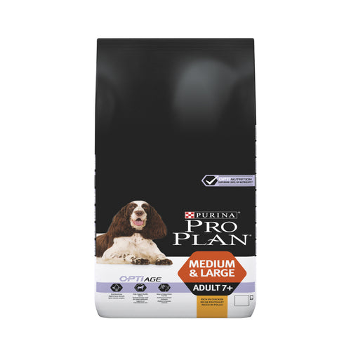 פרו פלאן כלב סניור 7 + עוף מדיום לארג 14 קילוגרם