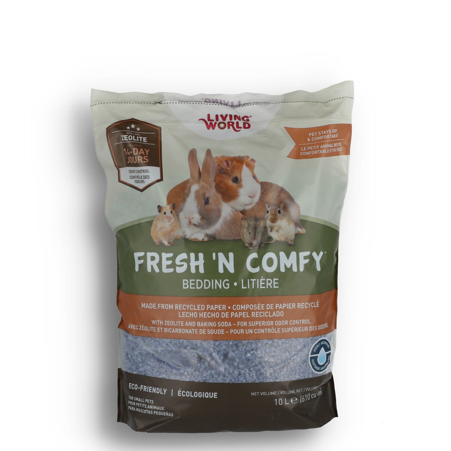 מצע מכרסמים כחול 10 ליטר