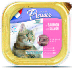 פלזיר מעדן לחתול בטעם סלמון 100 גרם בקופסה