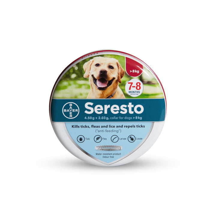 קולר סרסטו לכלב גדול מגיל 8 חודשים ומעלה 1 יחידה