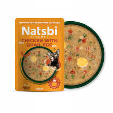נטסבי חתול - עוף וביצי שליו 80 גרם בפאוץ