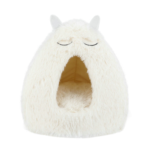 מיטת איגלו אוזניים לבן 48*46*46