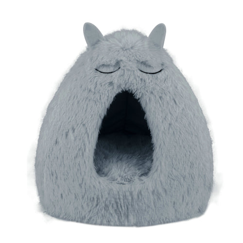 מיטת איגלו אוזניים אפור 48*46*46