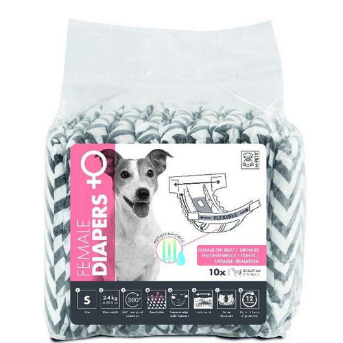 חיתולים לכלבה נקבה S 10 יחידה