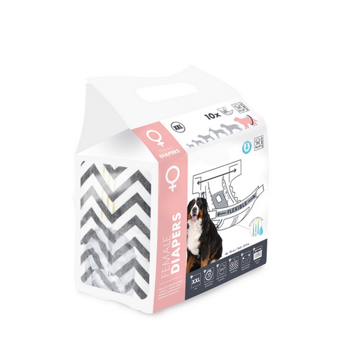 חיתולים לכלבה נקבה XXL 10 יחידה