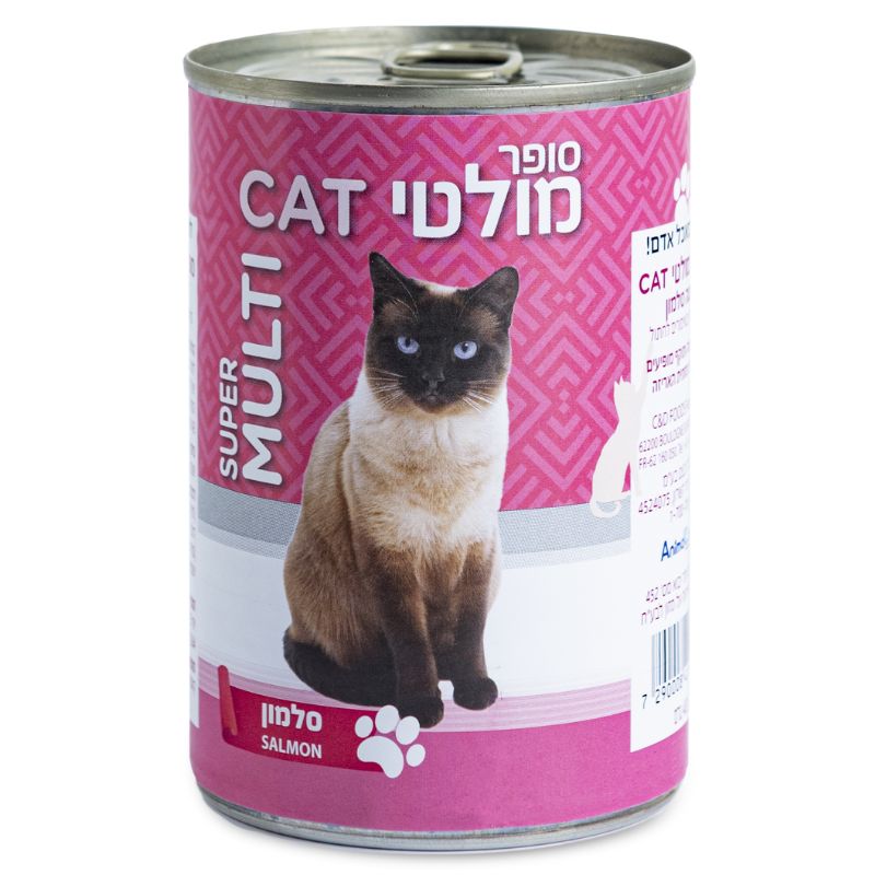 מולטיקט סופר סלמון 400 גרם בקופסה