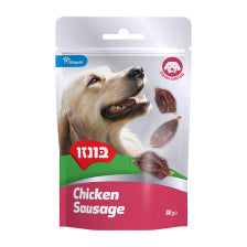 חטיף בונזו בצורת נקניקיות 80 גרם בקופסה