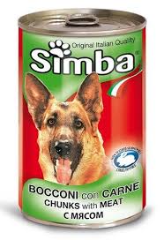 שימורי סימבה כלב בשר בקר 400 גרם בקופסה