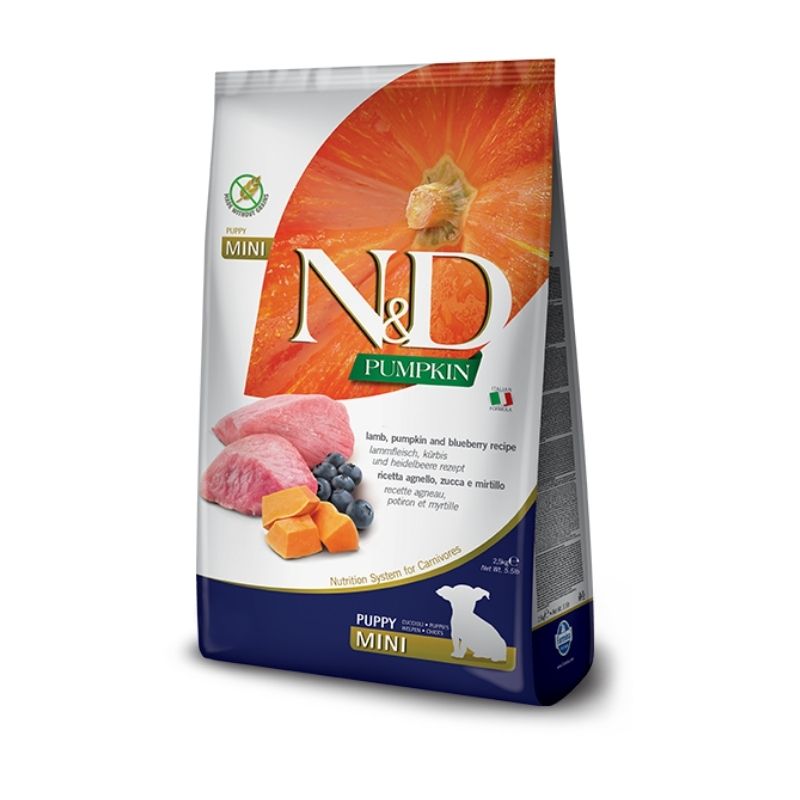 ND כלב - דלעת כבש אוכמניות גור מיני 2.5 קילוגרם