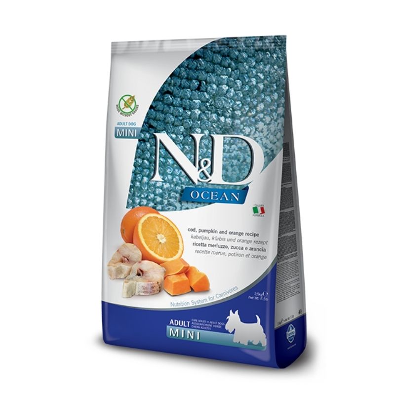 ND כלב - אושן מיני הרינג דלעת תפוז 2.5 קילוגרם