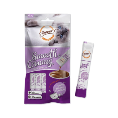 חטיף קרם נוזלי לחתול - מארז חיסכון בטעם סלמון 300 גרם בקופסה