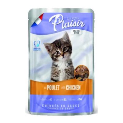 פלזיר פאוץ' גורמה לגורי חתולים טעם עוף 100 גרם בפאוץ