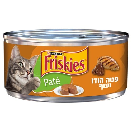 שימורי פריסקיז פטה כבד ועוף 156 גרם בקופסה