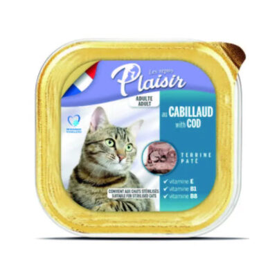 פלזיר מעדן לחתול בטעם דג קוד 100 גרם בקופסה