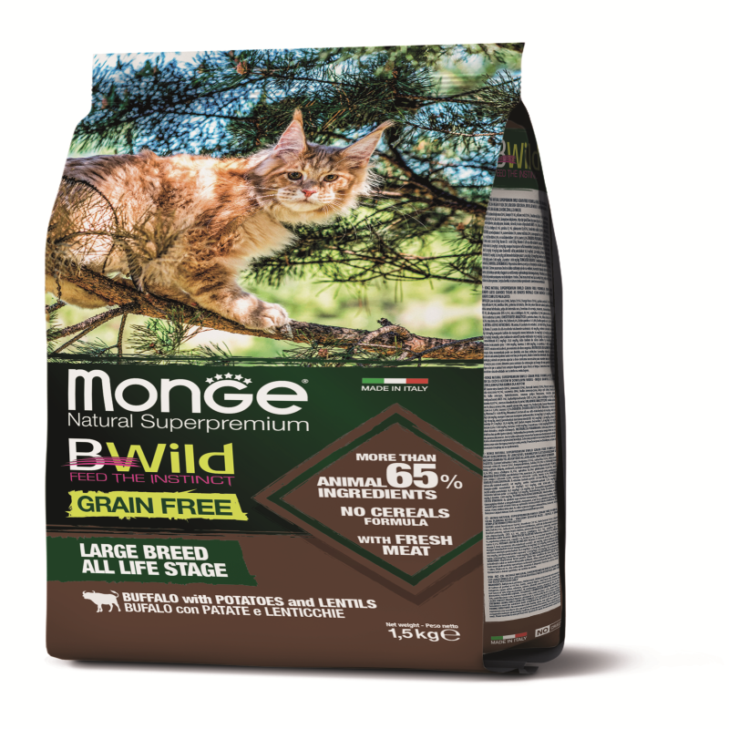 מונג GRAIN FREE כלב בוגר חזיר בר BE WILD 12 קילוגרם