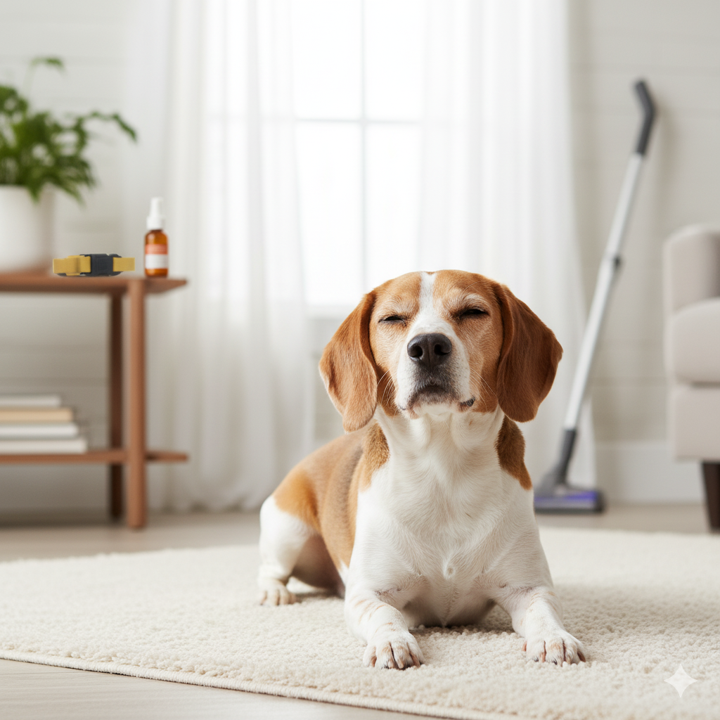 המדריך המלא להיפטר מפרעושים וקרציות מהכלב ומהבית