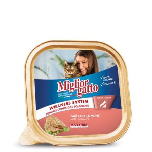מיגליור מעדן חתול סלמון 100 גרם בקופסה