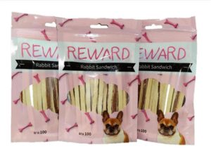 חטיף REWARD לכלב - מקלות סנדוויץ וארנבת 100 גרם בקופסה
