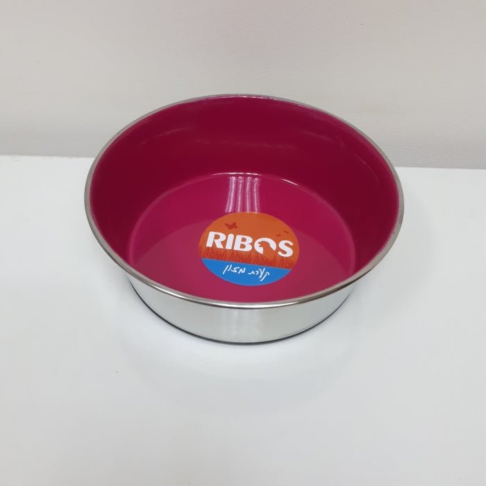 קערת נירוסטה M ורוד 1 יחידה