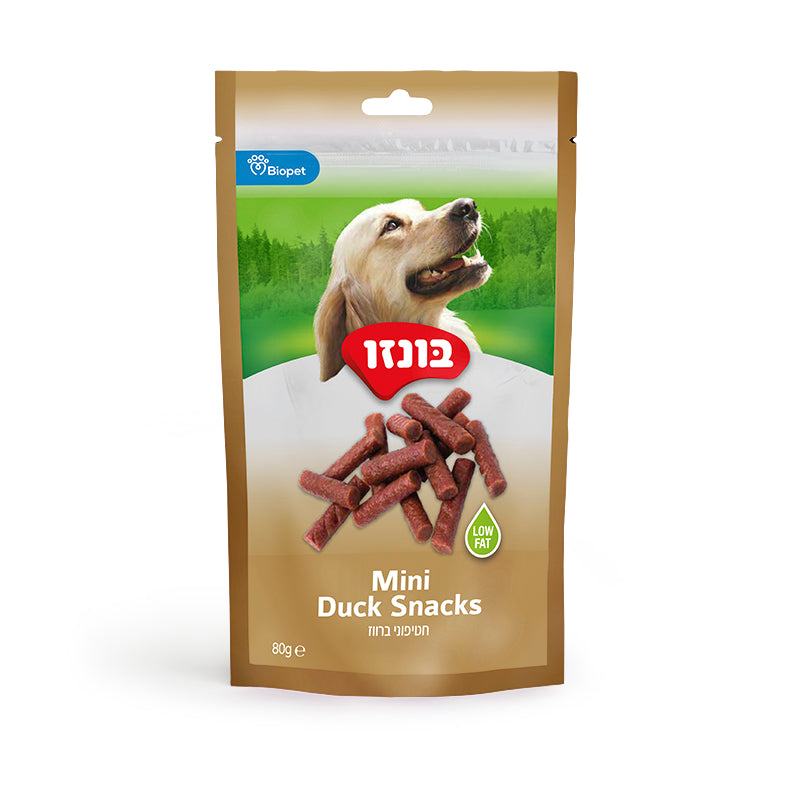חטיף בונזו ברווז 80 גרם בקופסה