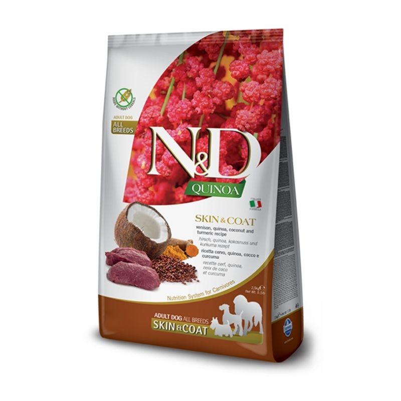 ND כלב - קינואה פרווה צבי 2.5 קילוגרם