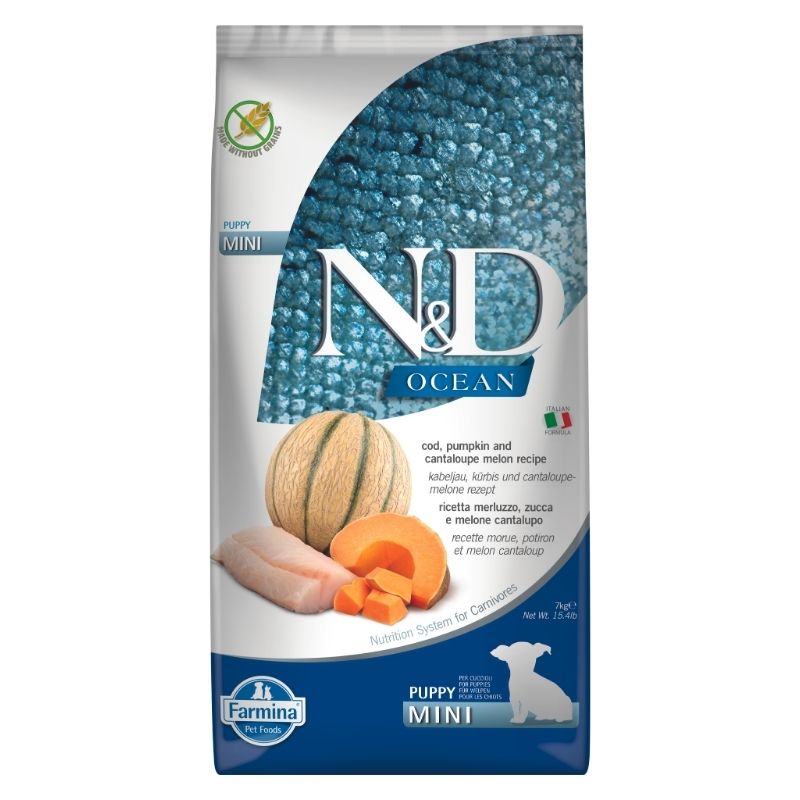 ND כלב - דג ומלון גורים מיני 7 קילוגרם