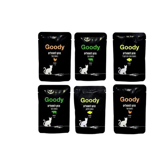 פאוץ GOODY לחתול בטעם בקר 85 גרם בשקית